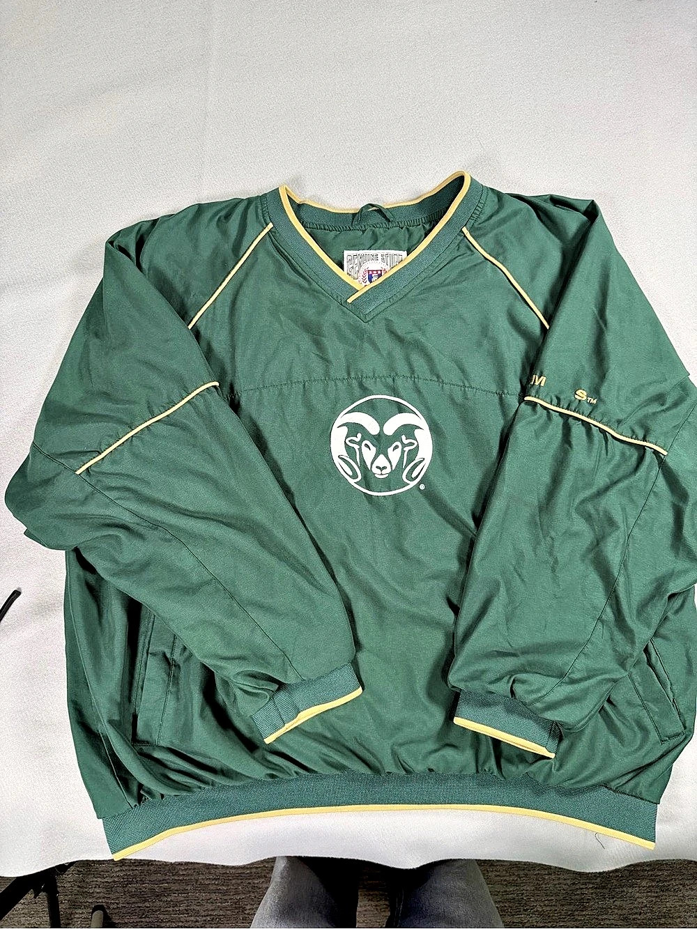 Rams Collegiate Green & Yellow 2XL Jacket
